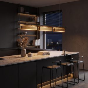 FOSKO LG103 <br>Brushed Nickel Pendant Light
