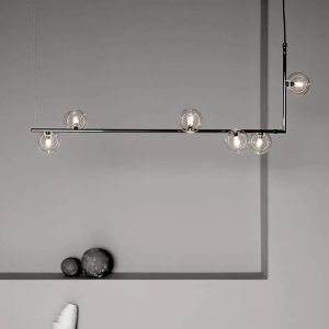 FOSCHO LG152 <br> Glass Globe Chandelier