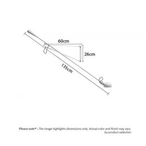 KREMA LG177 swing arm wall sconces for bedroom with adjustable LED arm in black and white finishes