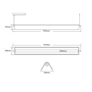 TACE LG241 Elegant Linear Acoustic Light Fixture with integrated LED and sound-absorbing acoustic panel design.