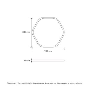 TACE LG242 Acoustic Hexagonal Panel Light with integrated LED and sound-absorbing acoustic panels for modern offices and other commercial spaces