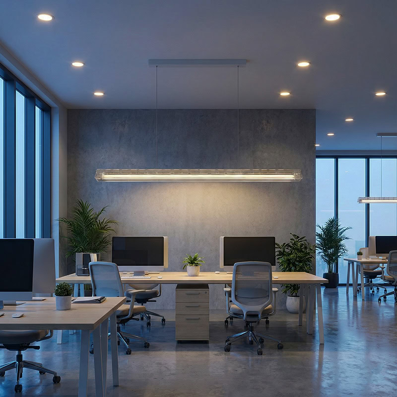 CLAZZO LG261 designer linear pendant light with minimalist suspended design for modern kitchens, dining areas, and contemporary interiors