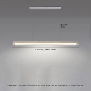CLAZZO LG261 designer linear pendant light with minimalist suspended design for modern kitchens, dining areas, and contemporary interiors