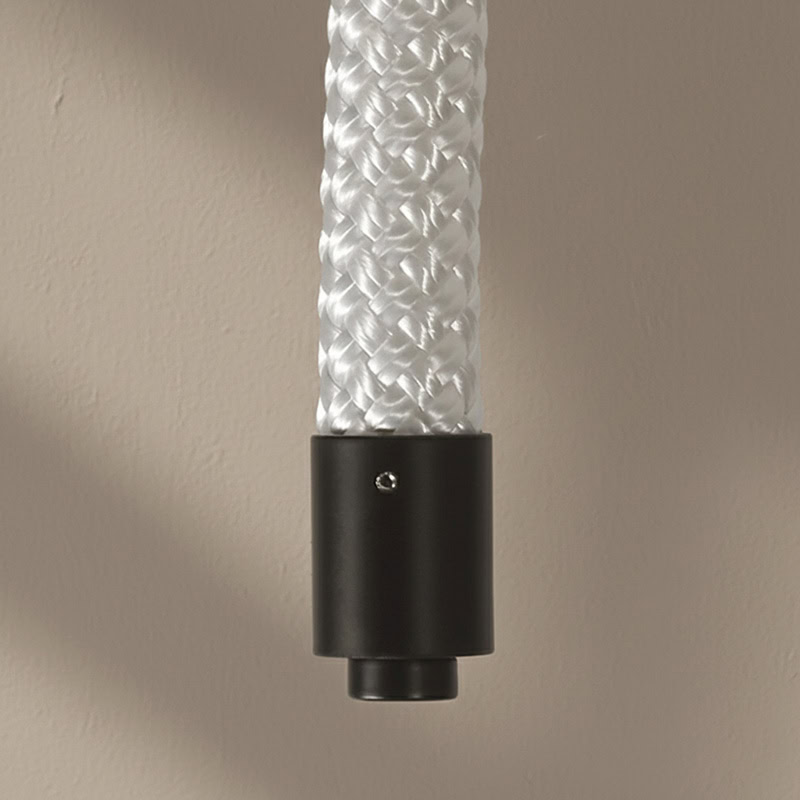 CUERLUZ LG256 braided flexible LED rope pendant light with sculptural wave form and soft 360-degree illumination in 3000K, 4000K, and 6500K.