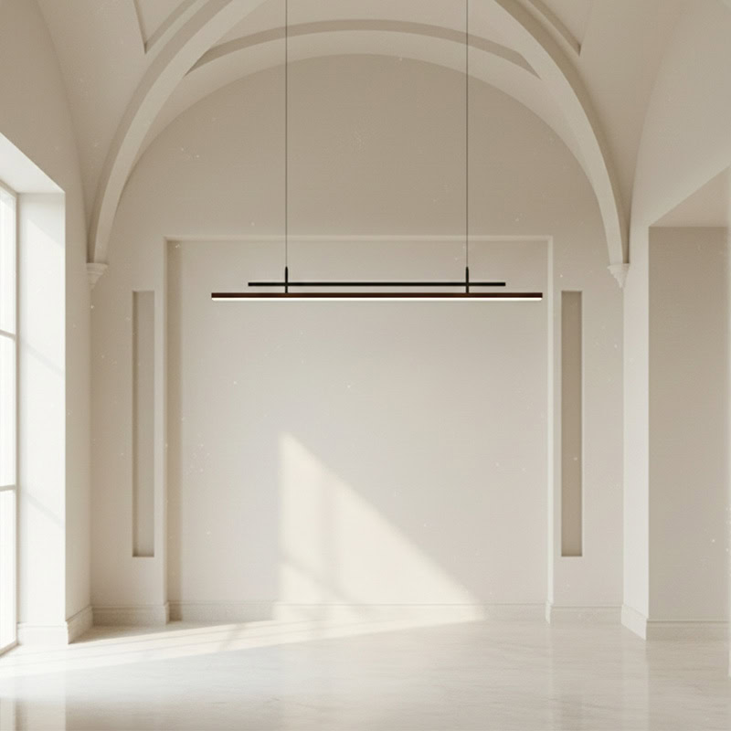 LINFEA LG271 Modern Linear LED Bar Pendant sleek minimalist linear light dimmable LED for kitchen, office, and modern interiors