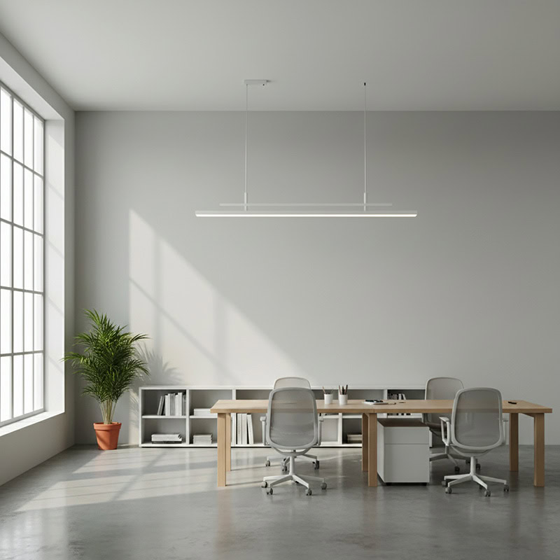 LINFEA LG271 Modern Linear LED Bar Pendant sleek minimalist linear light dimmable LED for kitchen, office, and modern interiors
