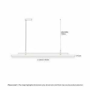 LINFEA LG271 Modern Linear LED Bar Pendant sleek minimalist linear light dimmable LED for kitchen, office, and modern interiors