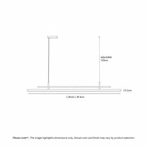 LINFEA LG271 Modern Linear LED Bar Pendant sleek minimalist linear light dimmable LED for kitchen, office, and modern interiors