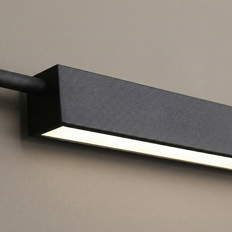 ELAIOS LG275 designer hanging black pendant light with minimalist Nordic design and integrated LED lighting