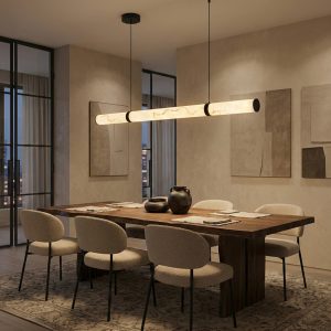 ALABUS LG316 <br> Marble Effect Linear Pendant Light