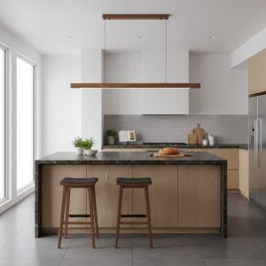 BRAWO LG310 <br> Sleek Linear Wooden Pendant Light