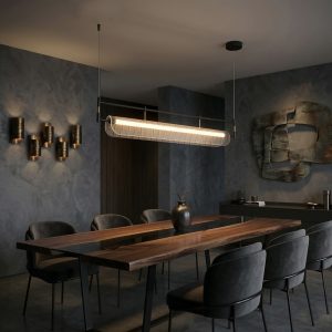Linear Micro Dot Texture Pendant <br> VIDRO LG323 