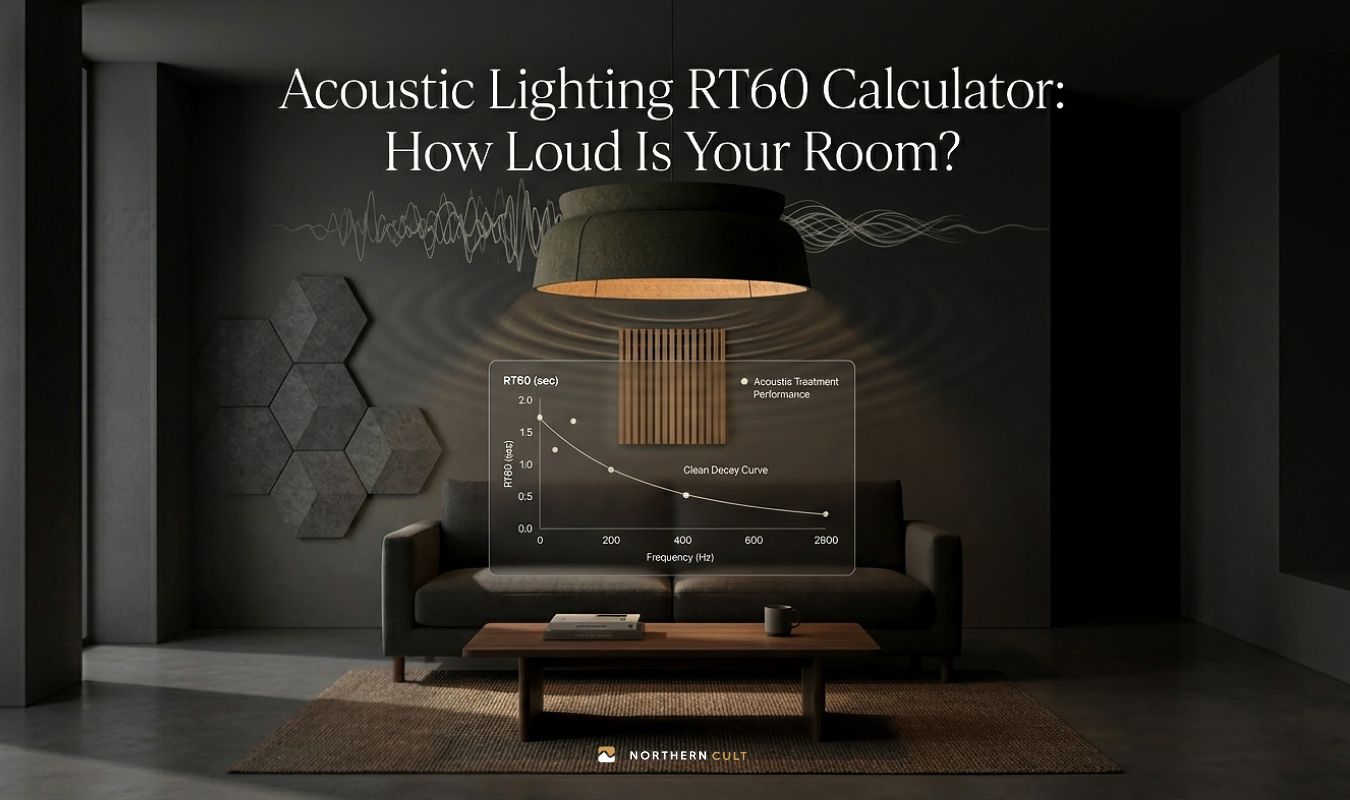 Read more about the article Acoustic Lighting RT60 Calculator: How Loud Is Your Room?