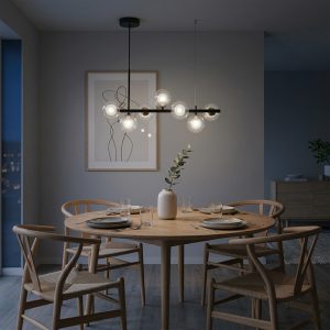 Linear Glass Globe Pendant Light <br> FOSCHO LG326