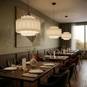 Wabi Sabi Textured Fabric Pendant Light <br> CHANDEL LG325