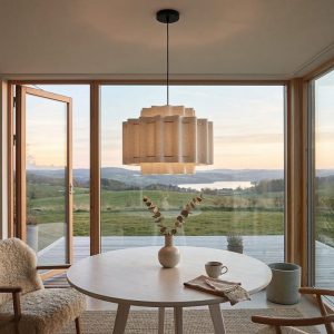 Wabi Sabi Textured Fabric Pendant Light <br> CHANDEL LG325