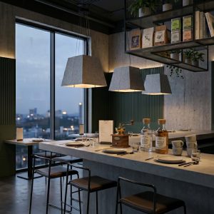 Acoustic Pyramid Pendant Light <br> TACE LG355