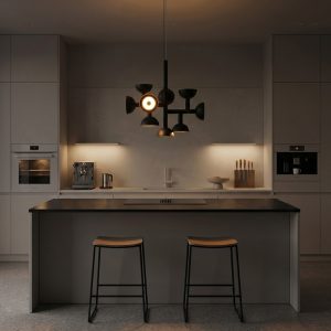Black Atomic Age Pendant Light <br> NOVARA LG347