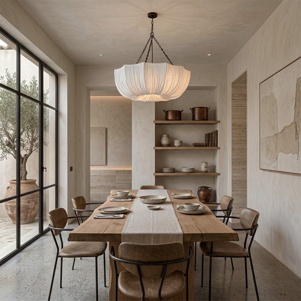 Ruched Fabric Chandelier TERRAVA LG344 - Northerncult