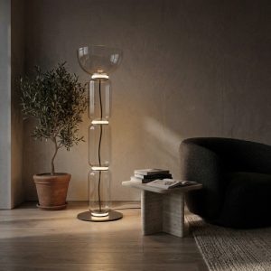 Modern Glass Column Floor Lamp <br> FOSCHO LG356