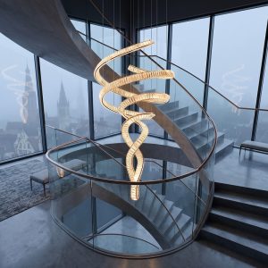 Spiral Crystal Chandelier <br> LUXURIA LG352