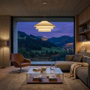 Layered Fabric Cone Pendant Light <br> TERRAVA LG367