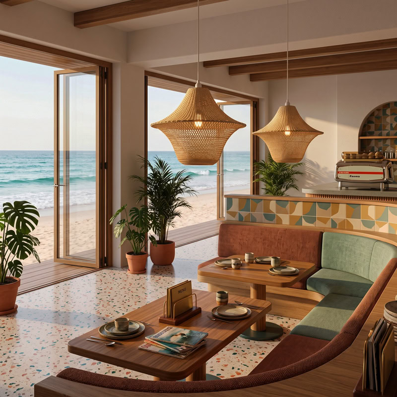 Mushroom Rattan Pendant Light TERRAVA LG377 with a woven bell-shaped shade and natural texture styled across modern organic interiors.