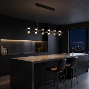 Twin Bar Glass Pendant Light <br> FOSCHO LG385