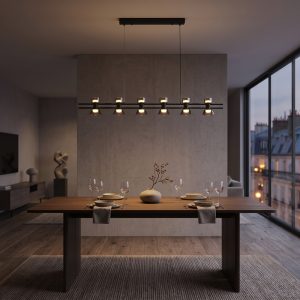 Twin Bar Glass Pendant Light <br> FOSCHO LG385
