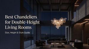 Read more about the article Best Chandeliers for Double-Height Living Rooms: How to Choose the Right Size, Drop and Style